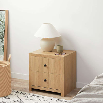 Portland Bedside Table - Natural