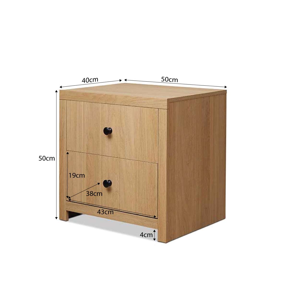 Portland Bedside Table - Natural