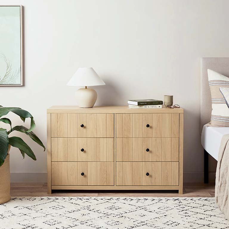Portland Six Drawer - Natural