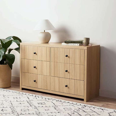 Portland Six Drawer - Natural