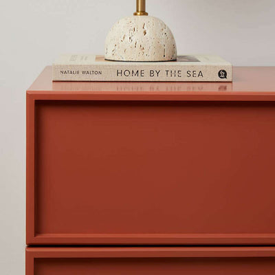 Osaka Bedside Table - Brick