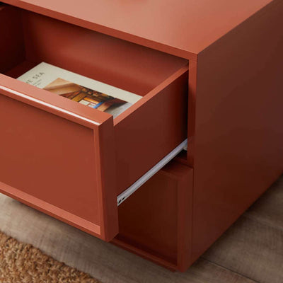 Osaka Bedside Table - Brick