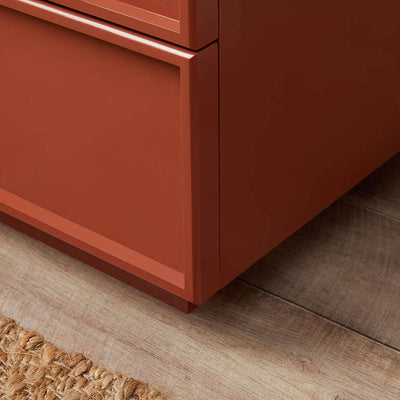 Osaka Bedside Table - Brick