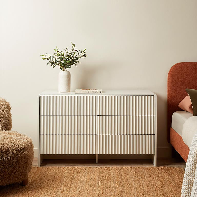 Majorca Six Drawer - Beige