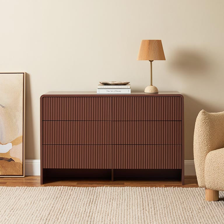 Majorca Six Drawer - Chocolate