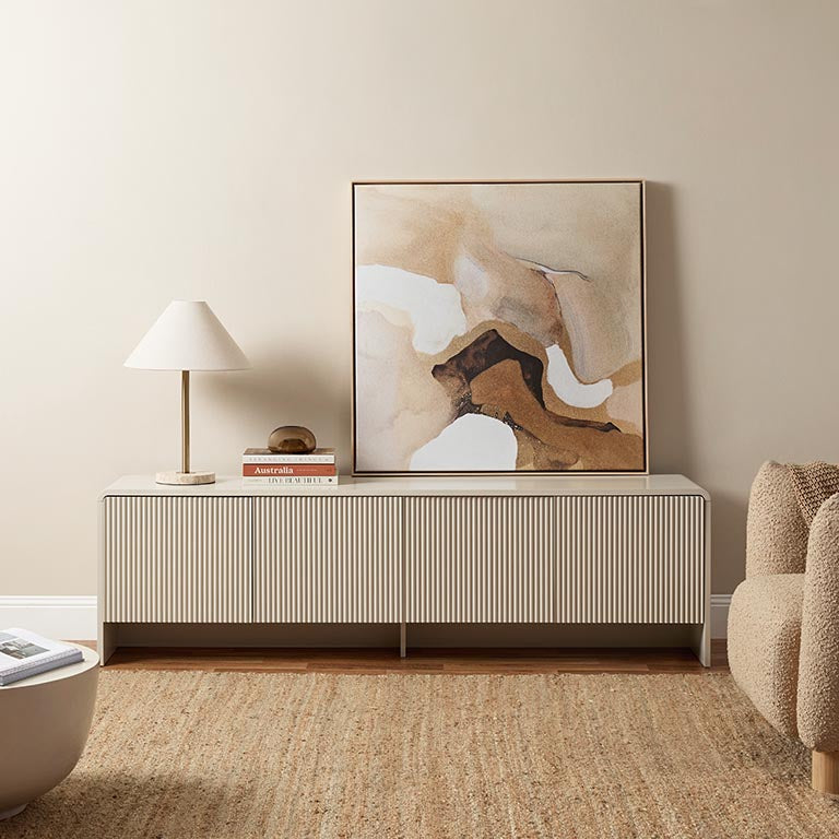 Majorca Entertainment Unit - Beige