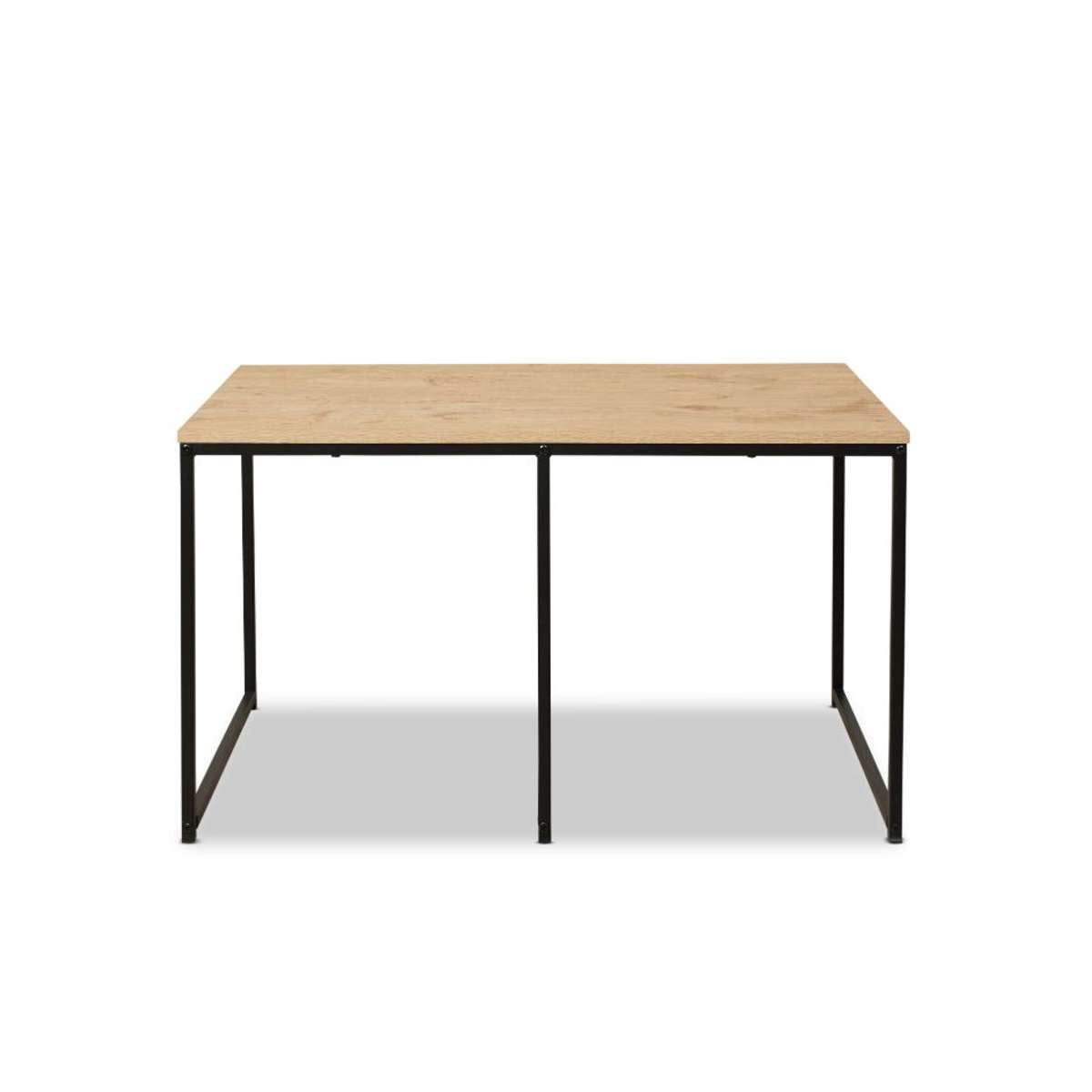 Reese Coffee and Side Table Set - Natural/Black