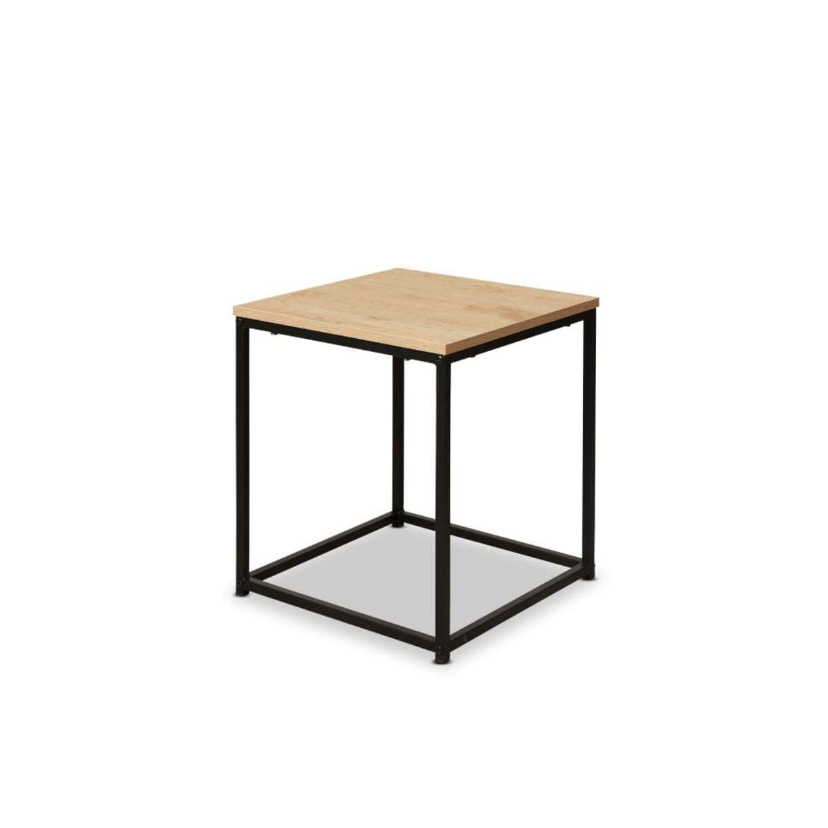 Reese Coffee and Side Table Set - Natural/Black