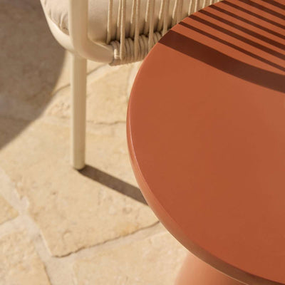Leandro Outdoor Side Table - Clay Gloss