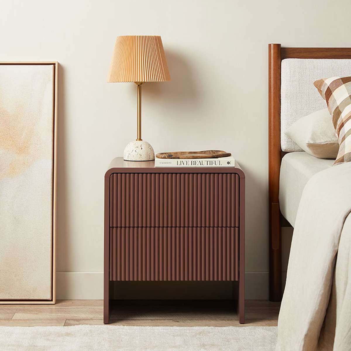 Elin Travertine Base Table Lamp