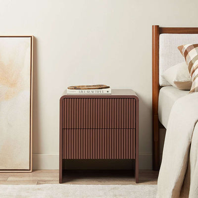 Majorca Bedside Table - Chocolate