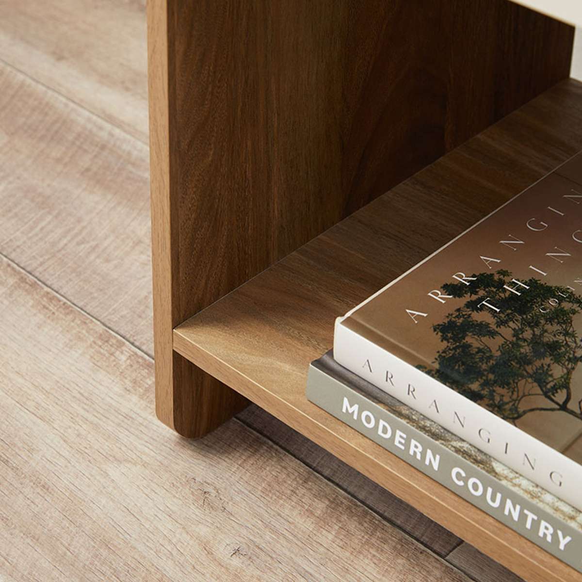 Owen Bedside Table - Pecan/Beige