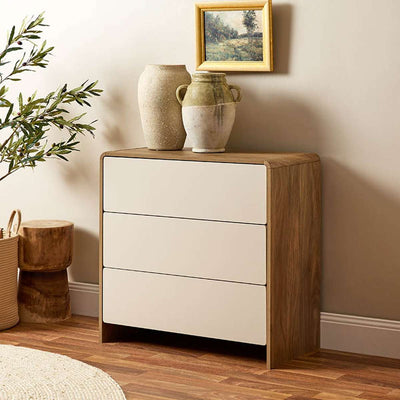 Owen Three Drawer - Pecan/Beige