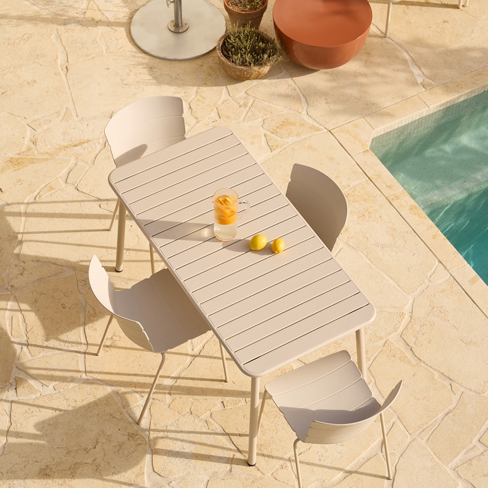 Ravello Outdoor Four Seater Dining Table - Beige
