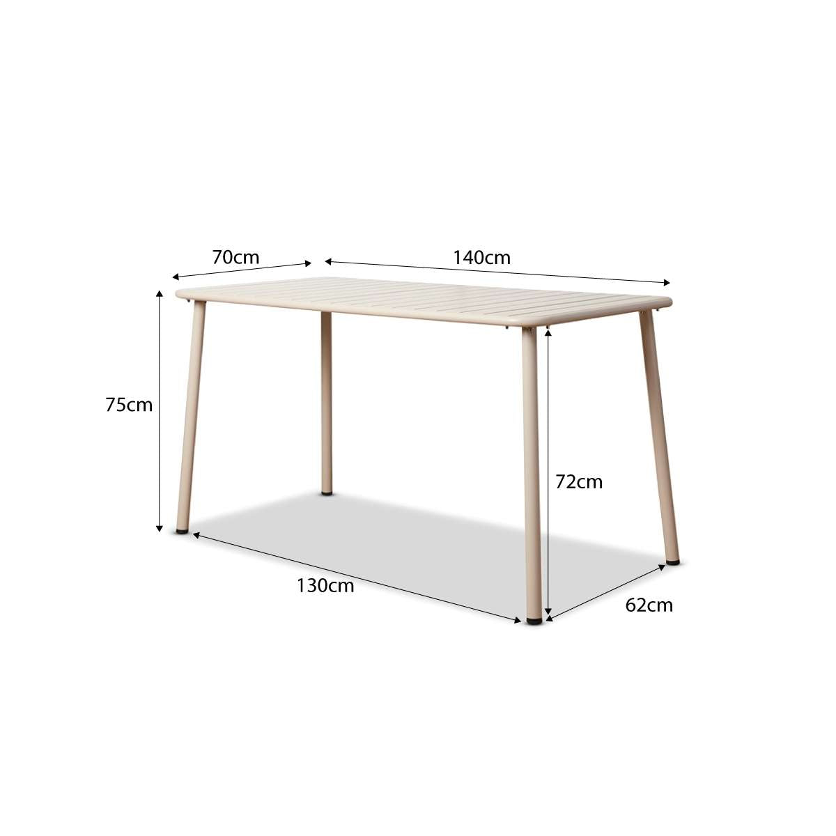 Ravello Outdoor Five Piece Dining Set Beige