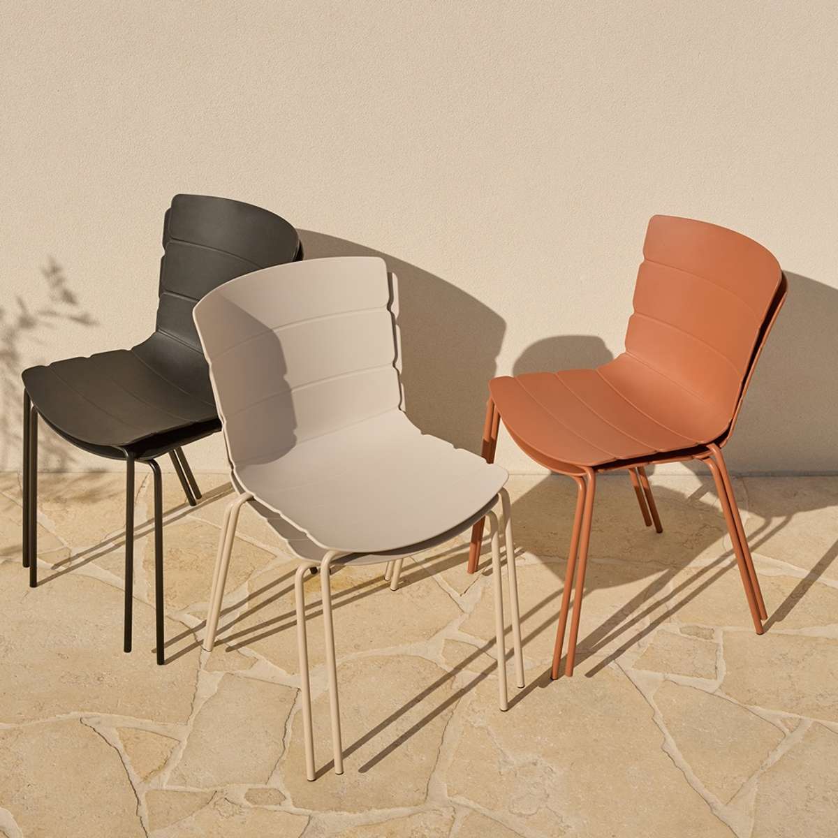 Ravello Outdoor Dining Chair - Set of Two - Black