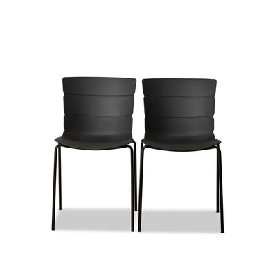 Ravello Outdoor Dining Chair - Set of Two - Black