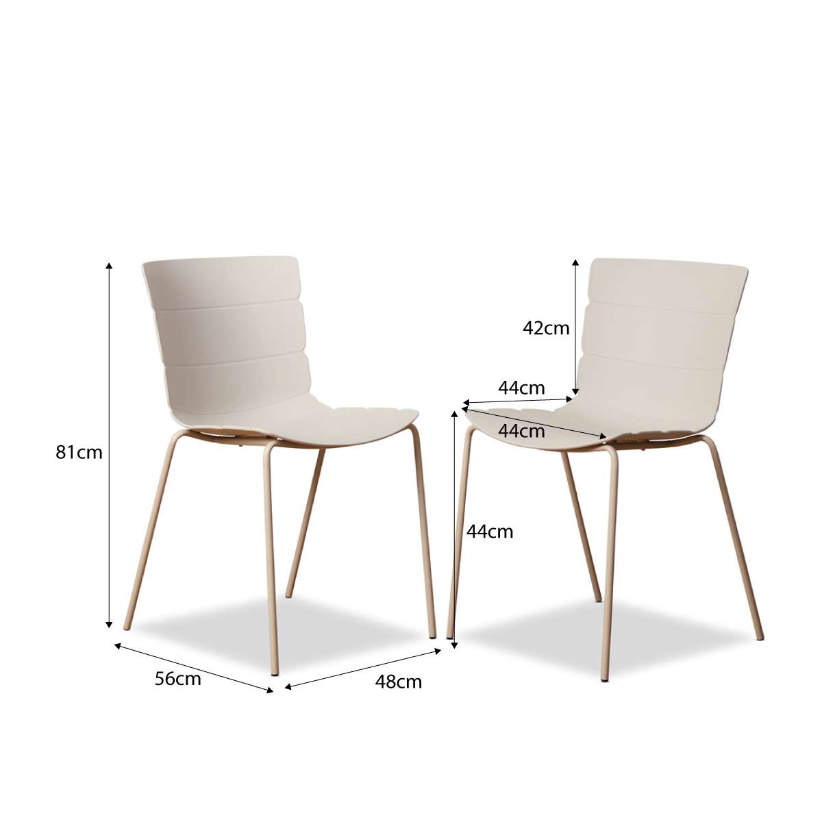 Ravello Outdoor Dining Chair - Beige Set of Four Bundle