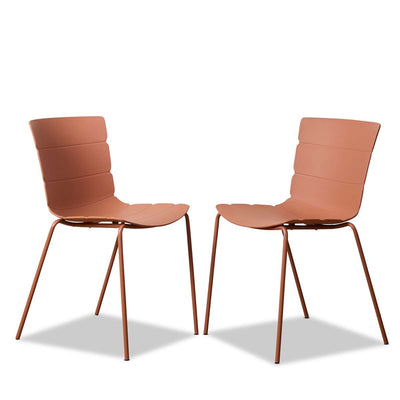 Ravello Outdoor Dining Chair - Set of Two - Clay