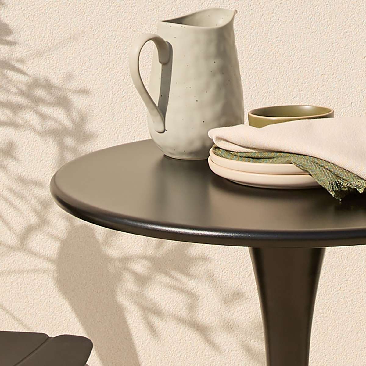 Ravello Outdoor Bistro Round Table - Black