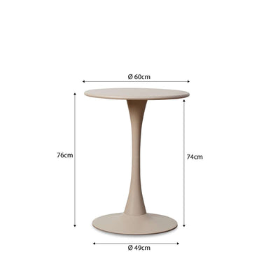 Ravello Outdoor Bistro Round Table - Beige