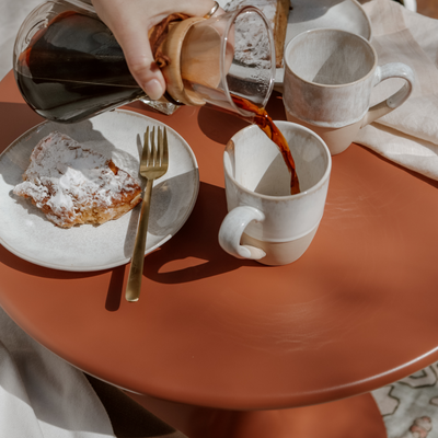 Ravello Outdoor Bistro Round Table - Clay