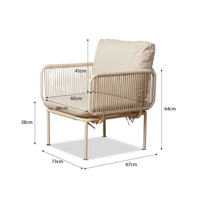 Sorrento Outdoor Armchair - Beige