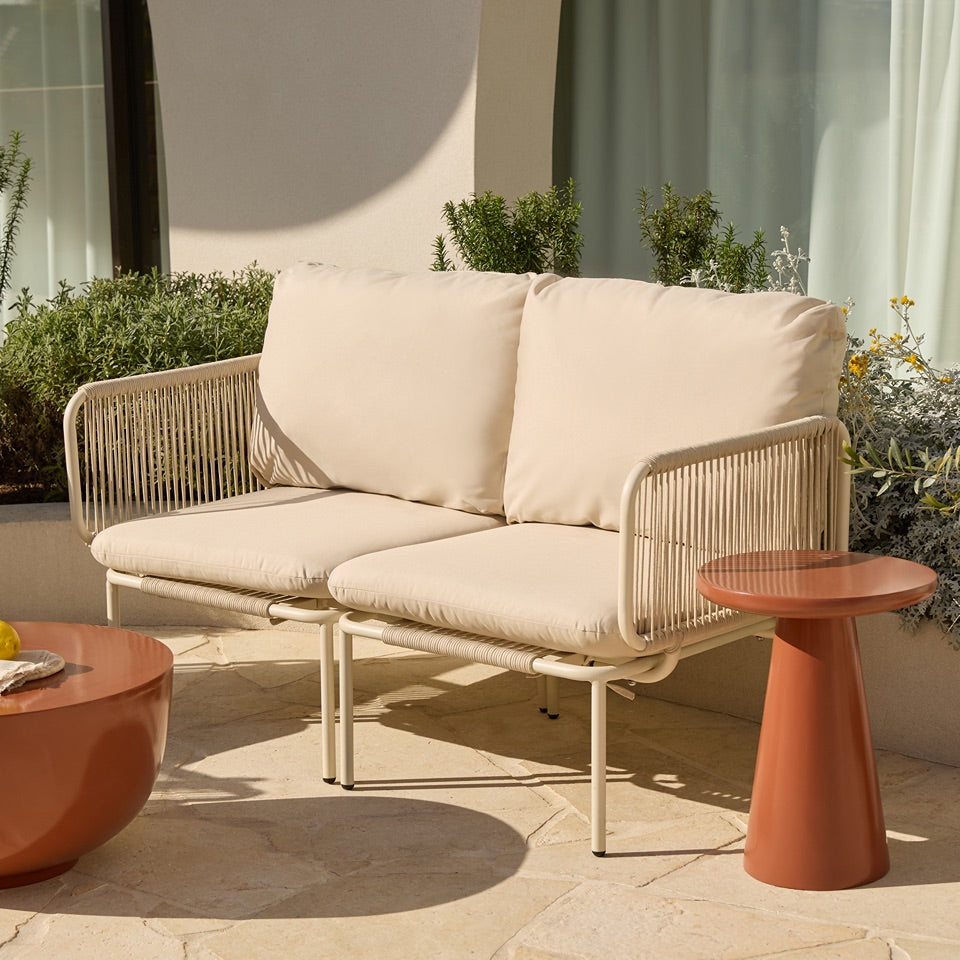 Sorrento Outdoor Two Seater Sofa - Beige