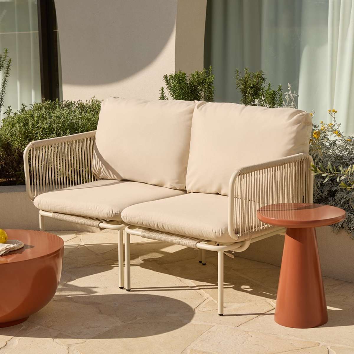 Leandro Outdoor Side Table - Clay Gloss