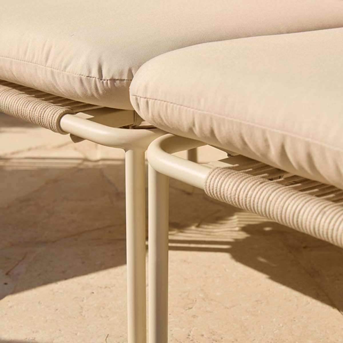 Sorrento Outdoor Three Seater Sofa - Beige