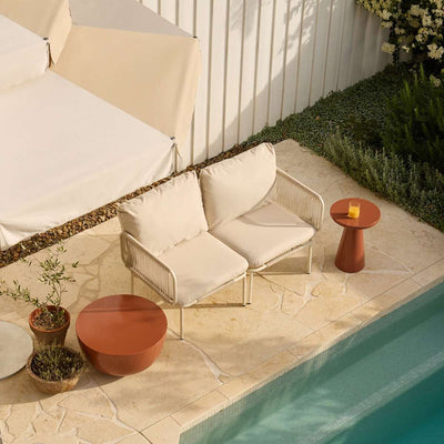 Renzo Outdoor Coffee Table - Clay Gloss