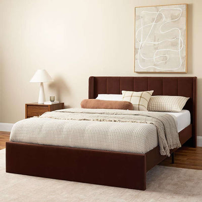 Quinn Queen Bed - Chocolate
