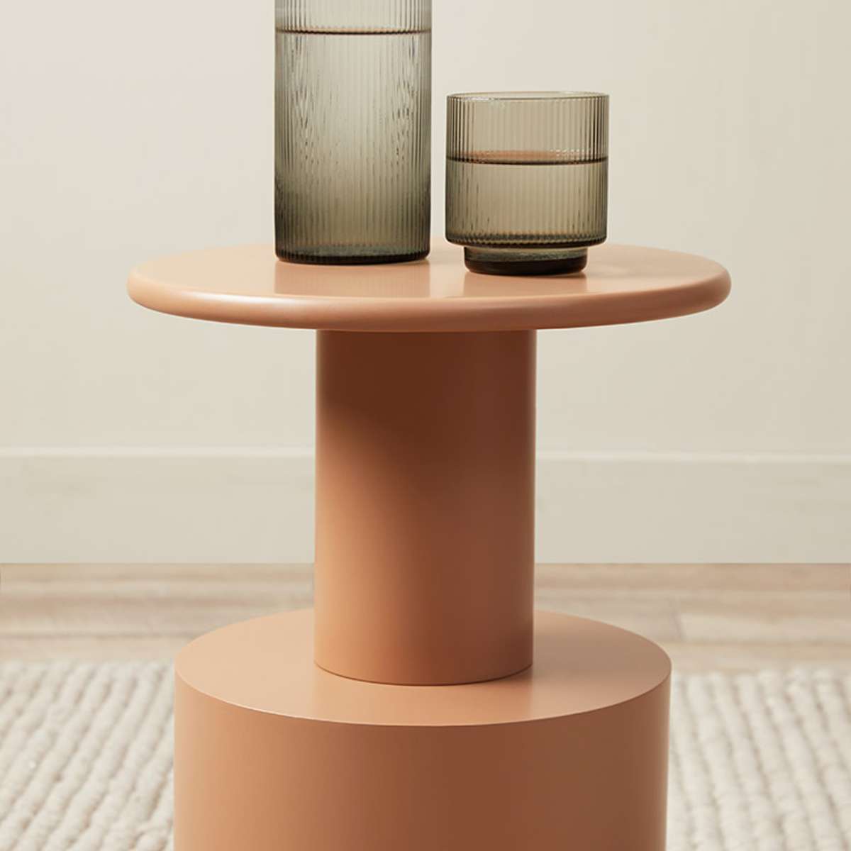 Zayne Side Table - Tan