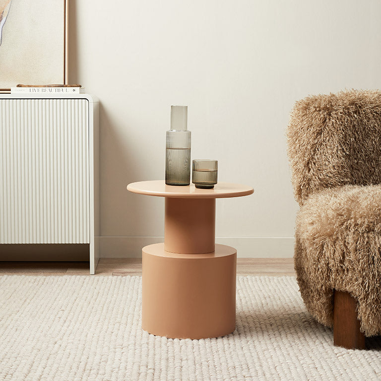 Zayne Side Table - Caramel