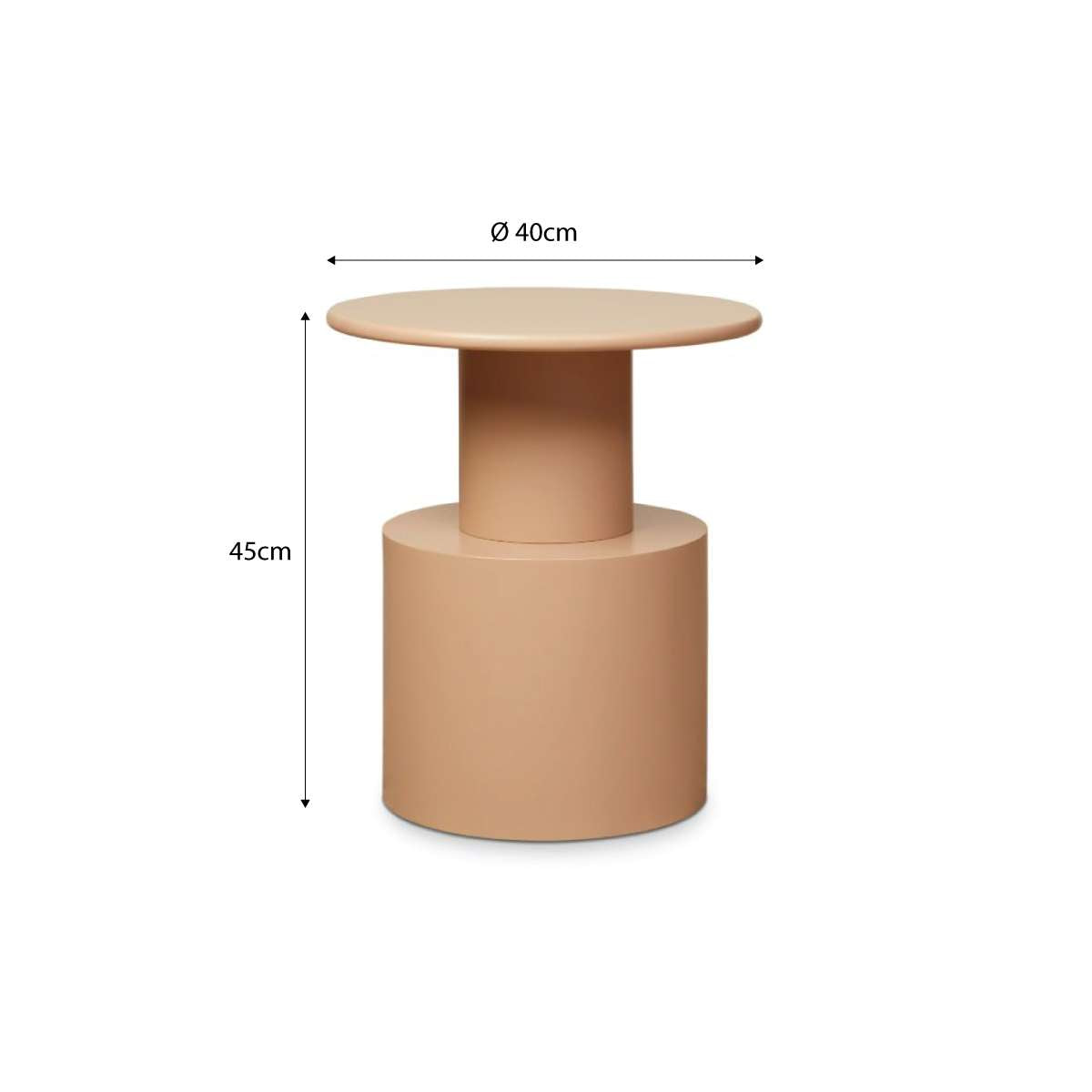 Zayne Side Table - Caramel