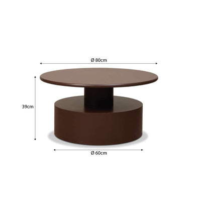 Zayne Coffee Table - Chocolate