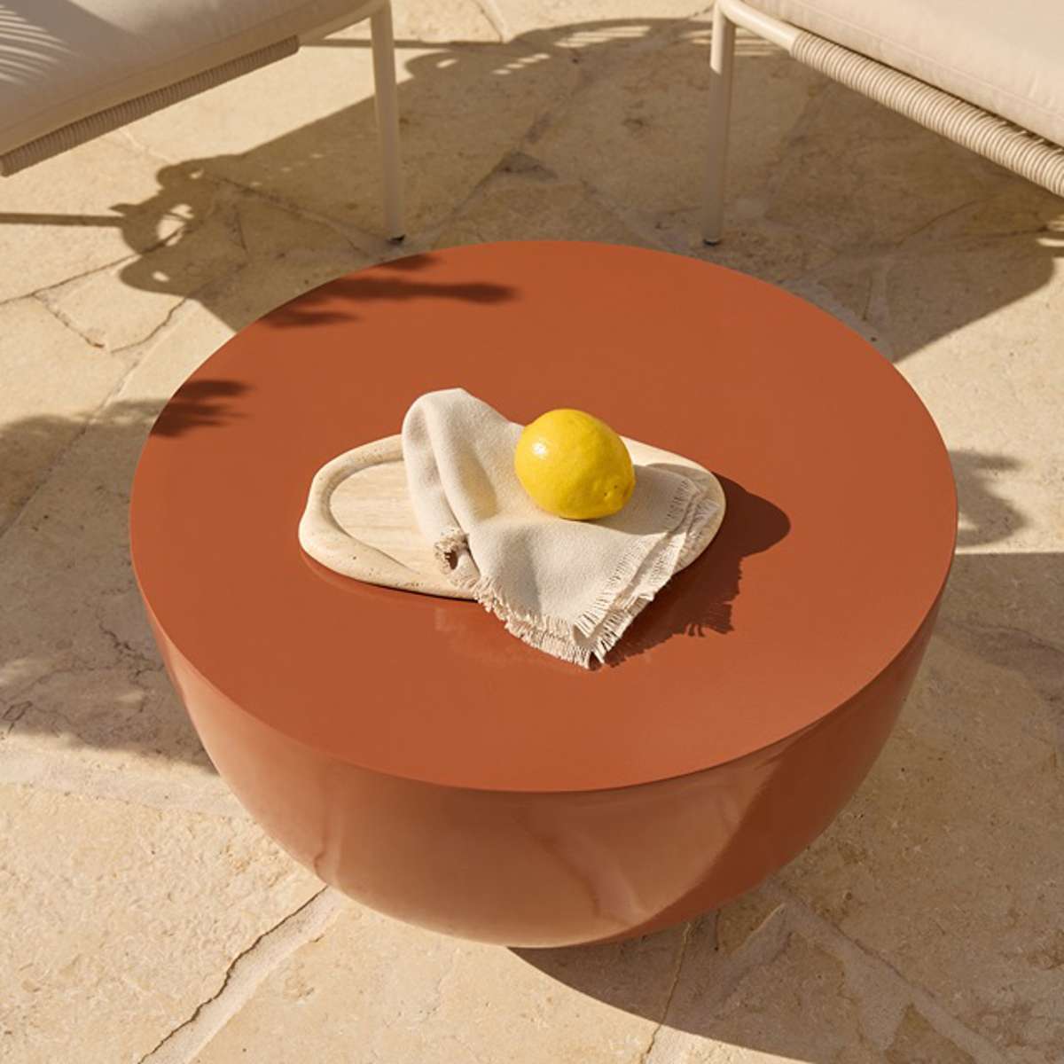 Renzo Outdoor Coffee Table - Clay Gloss