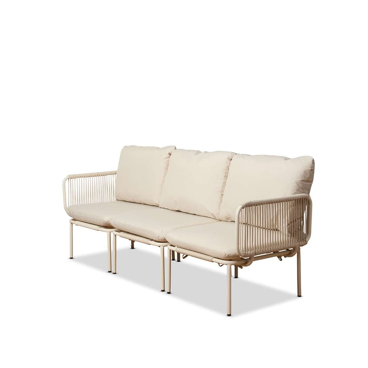 Sorrento Outdoor Three Seater Sofa - Beige