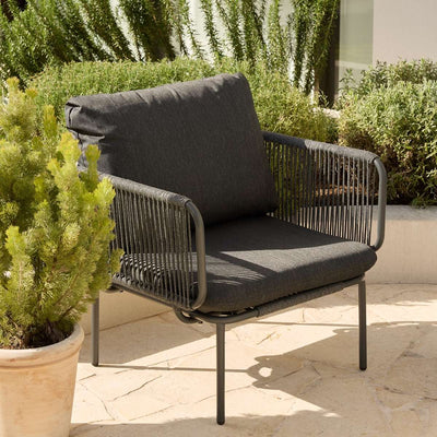 Sorrento Outdoor Armchair - Charcoal Set of Two Bundle