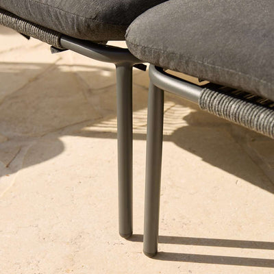 Sorrento Outdoor Three Seater Sofa - Charcoal