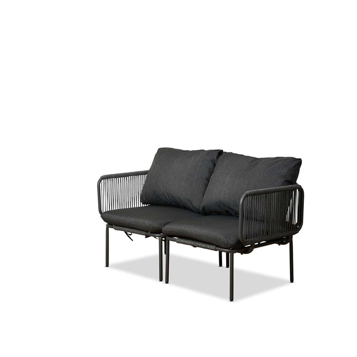 Sorrento Outdoor Two Seater Sofa - Charcoal