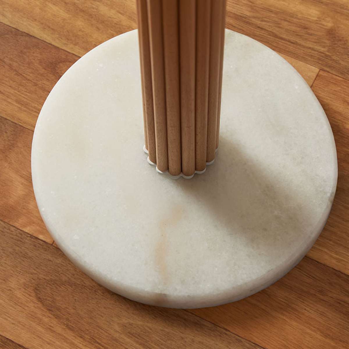 Eve White Marble Base Floor Lamp