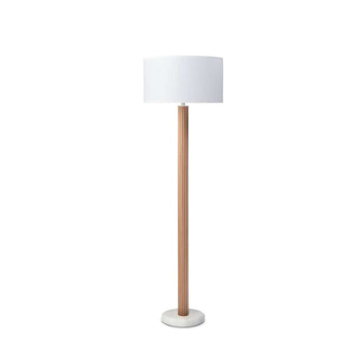 Eve White Marble Base Floor Lamp