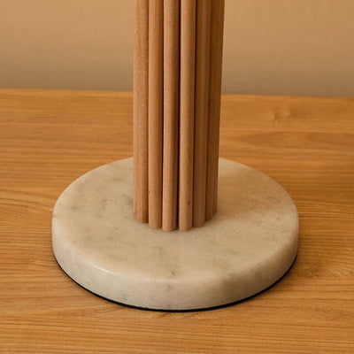 Eve White Marble Base Table Lamp