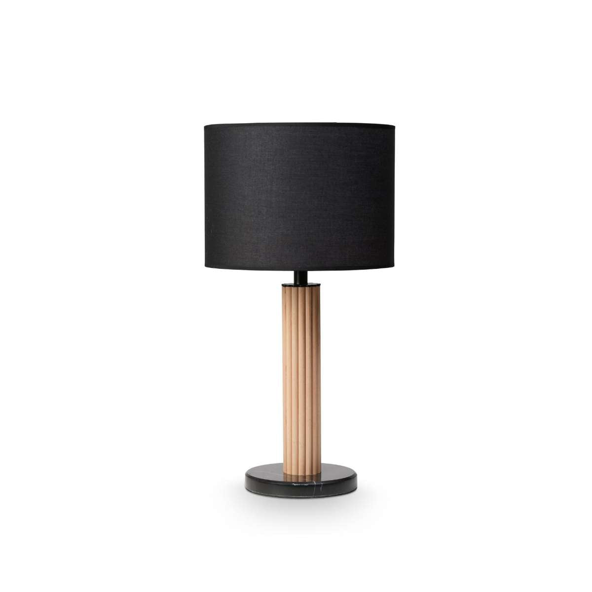 Eve Black Marble Two Piece Lamp Set