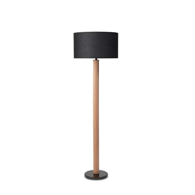 Eve Black Marble Base Floor Lamp