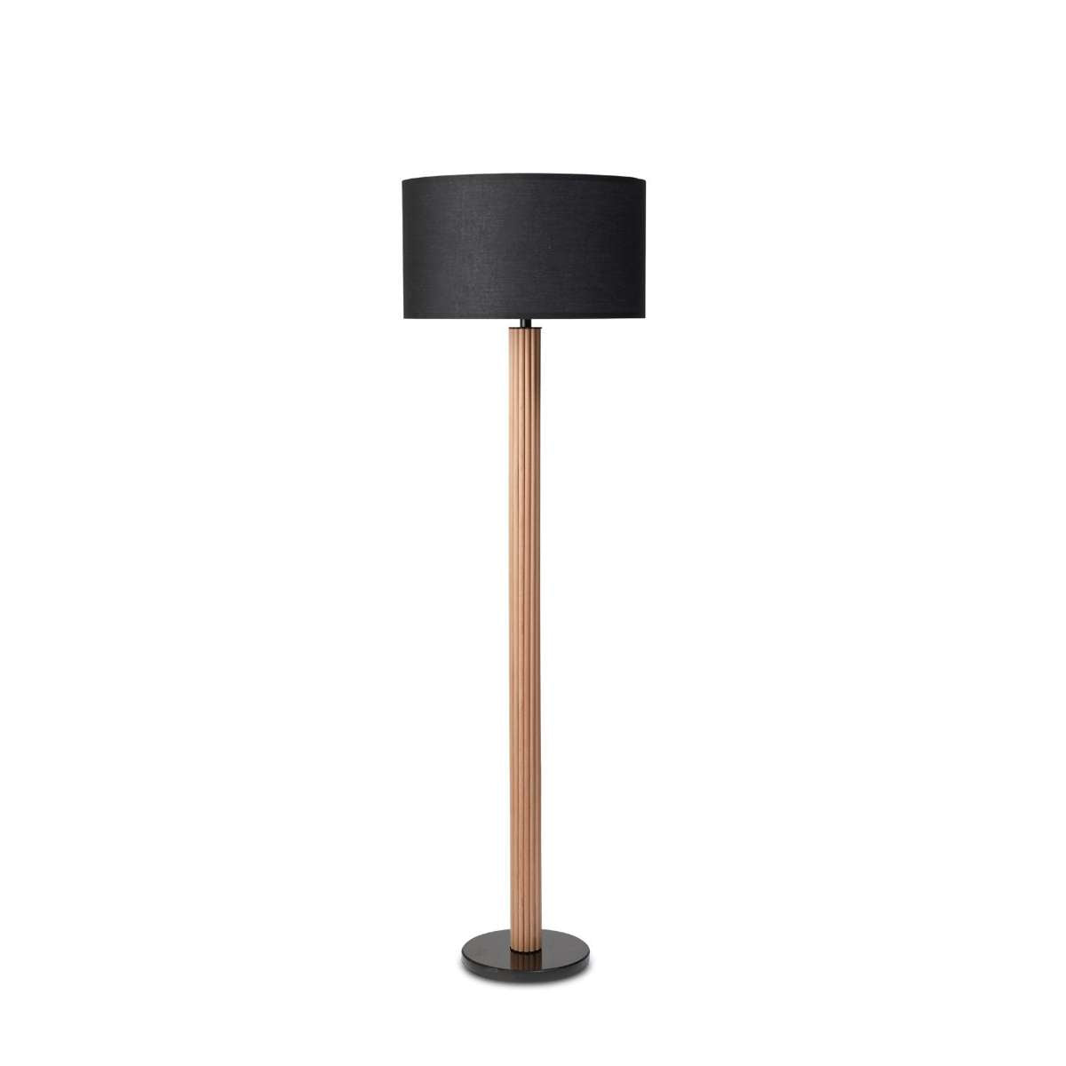 Eve Black Marble Two Piece Lamp Set