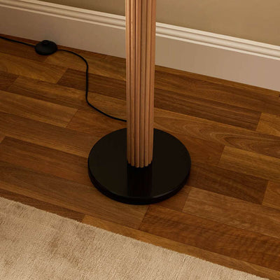 Eve Black Marble Base Floor Lamp