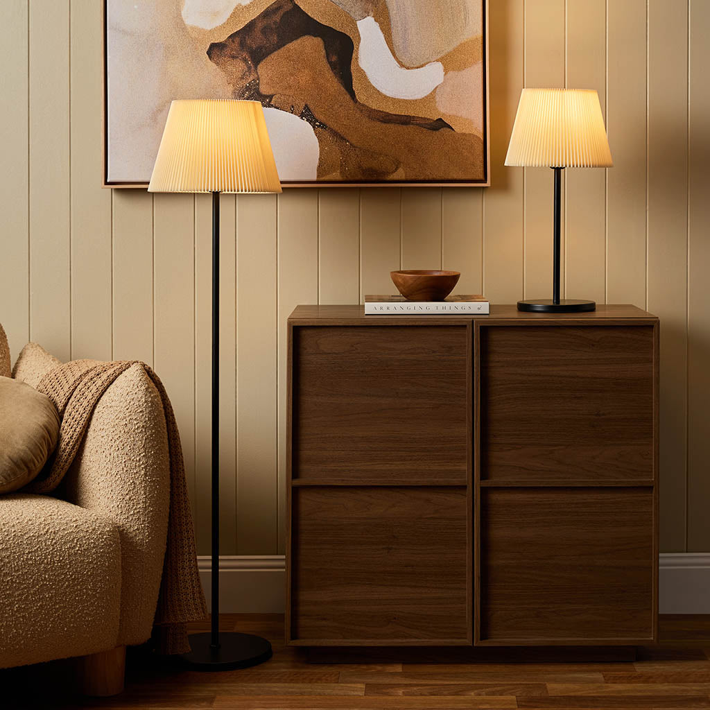 Porto Metal Two Piece Lamp Set