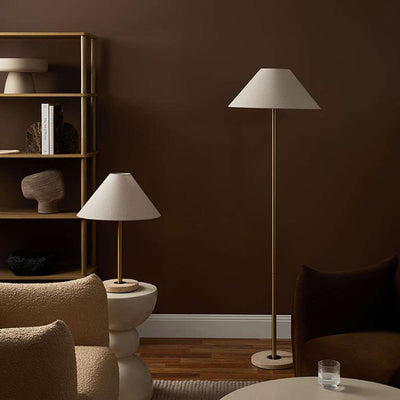 Phoebe Travertine Base Table Lamp